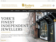 Tablet Screenshot of fosters-jewellers.co.uk